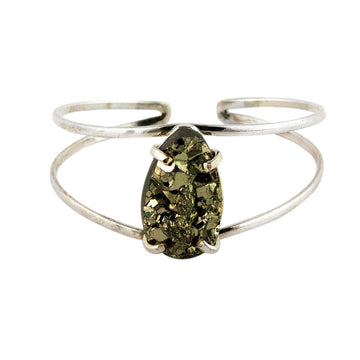 Shop Laterra Gems Pyrite Cuff Bracelet